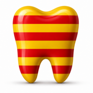 Icono per al idioma en castelà, se tracta d'un molar pintat amb la bandera Española